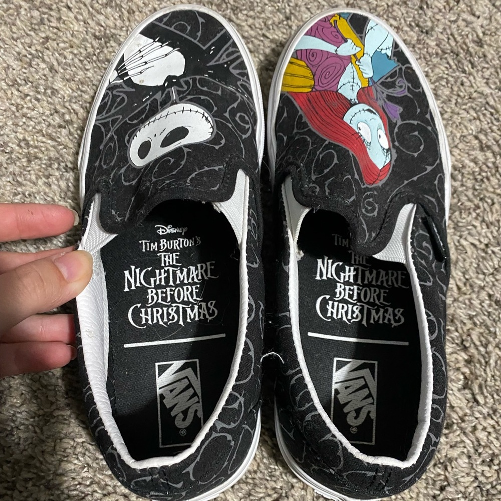 The Nightmare before Christmas slip on vans
